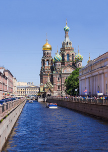 在俄罗斯圣彼得堡滴血救世主教堂
