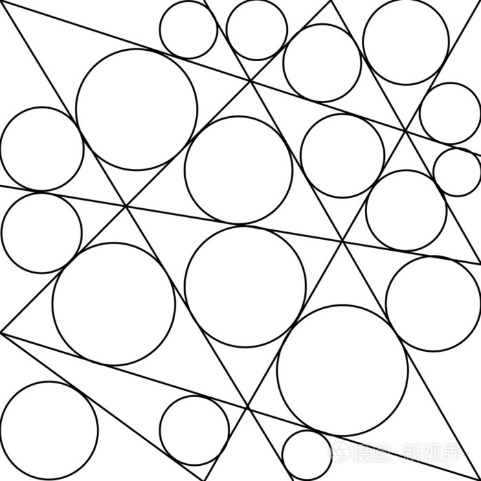 圈的三角形矢量