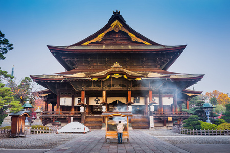 善光寺寺，长野县日本