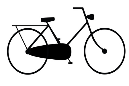 黑色自行车