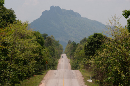 泰国北部农村的路线