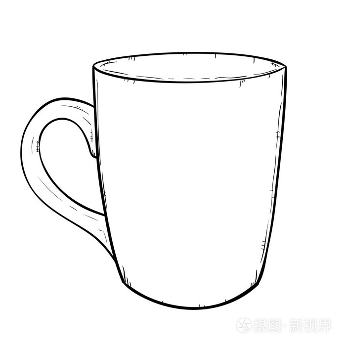 杯的轮廓剪影插画-正版商用图片1hyzhd-摄图新视界