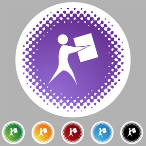 个男子携带盒相似素材图片