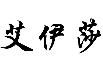 英语在中国书法字符名称察