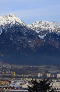 山顶上 Rumerspitze。阿尔卑斯山，因斯布鲁克奥地利