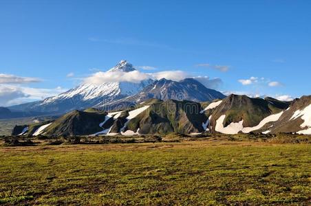 天空 自然 夏天 距离 火山 旅行 石头 风景 堪察加半岛