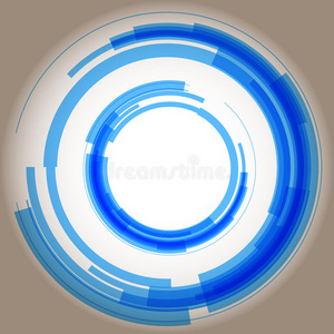 抽象的蓝色圆圈。 光栅