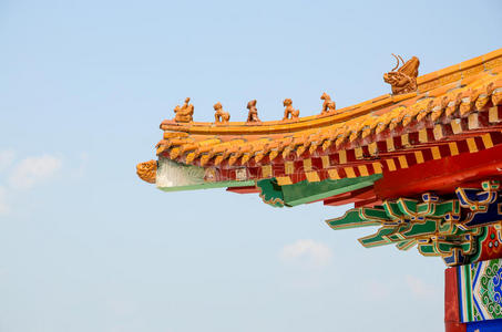 中国传统风格屋檐照片