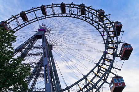 维也纳普拉特游乐园的维也纳巨型车轮