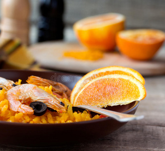 传统海鲜西班牙海鲜烩饭