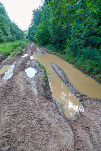 泥泞的道路