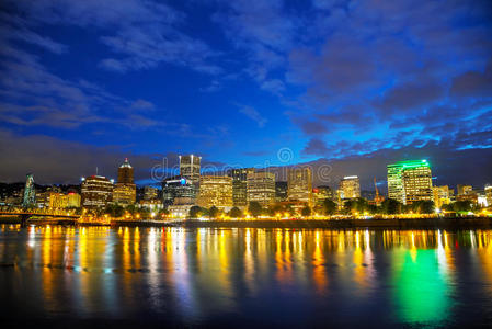 波特兰市区夜景