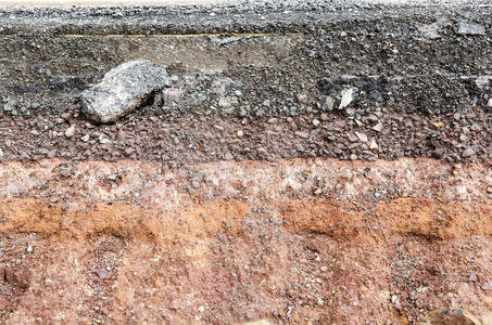 layer断面下的土壤照片