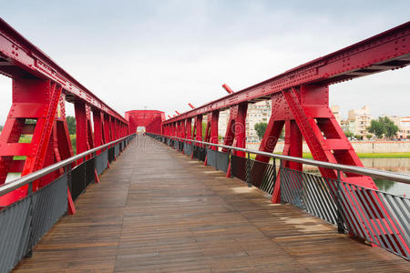 托尔托萨省埃布雷的人行天桥