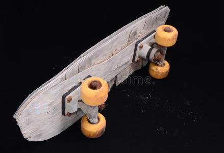 旧木滑板
