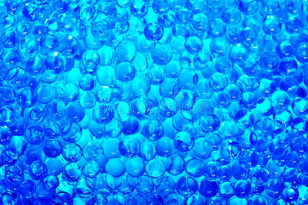 抽象蓝色水球纹理照片