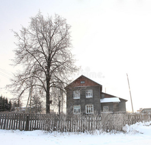 俄罗斯冬季景观小镇