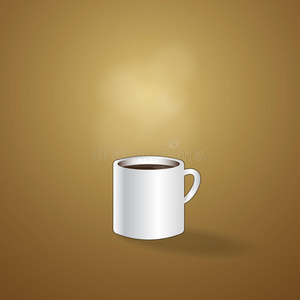 热咖啡杯插图