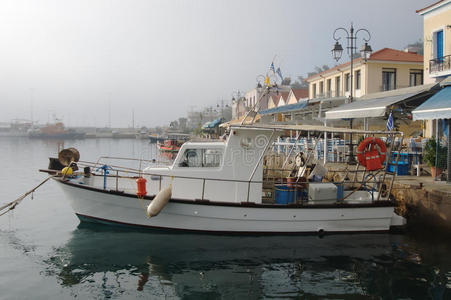 katakolo的渔船