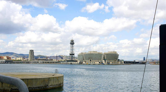 地中海 建筑 颜色 自由的 全景图 概述 全景 巴塞罗那