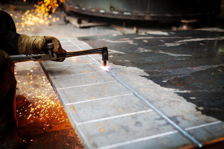 金属切削气焊照片