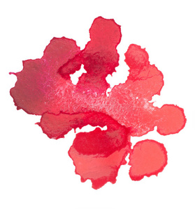 抽象水彩水彩手绘红色水滴照片