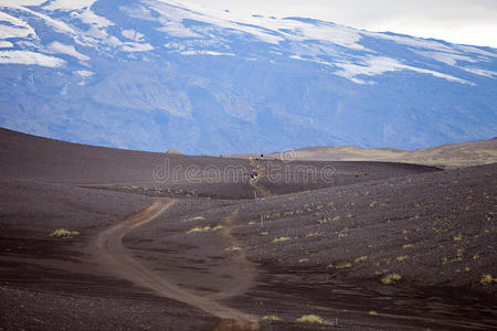 火山景观冰岛兰曼纳劳加