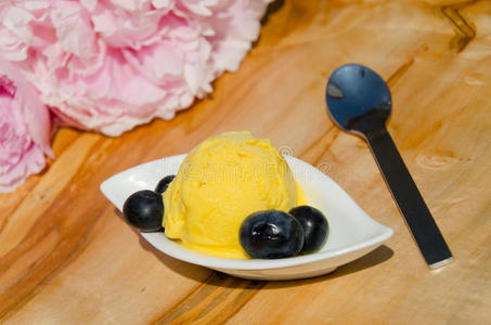 蓝莓柠檬冰糕