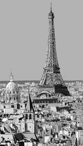 巴黎的屋顶和埃菲尔铁塔