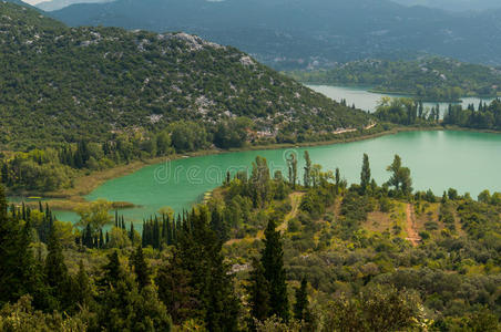 克罗地亚湖景观