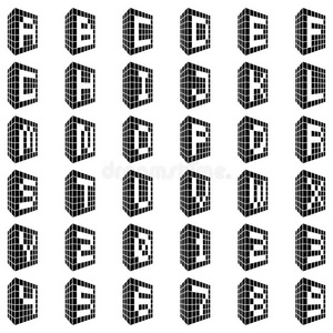 abc公司。用数字构建字体