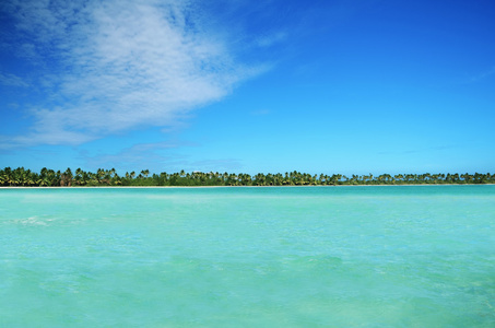 景观的天堂的热带岛屿海滩