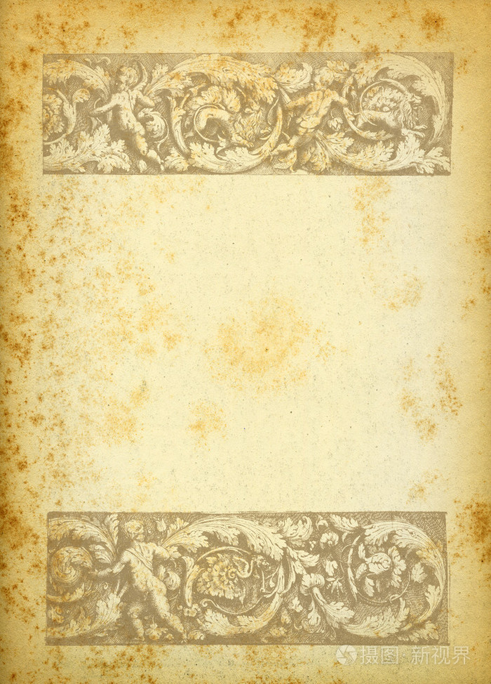 旧纸上的文艺复兴版画