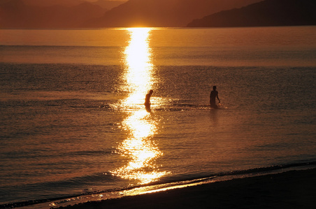 金色的夕阳黄金夕日