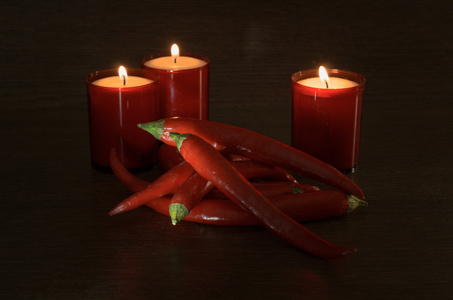红辣椒和红蜡烛