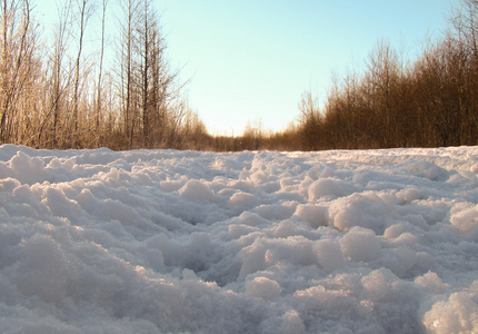 路上的大雪