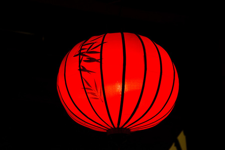 在老城镇海越南传统灯