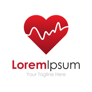 心形状的搏动简单业务图标标志照片
