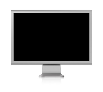 电脑屏幕液晶屏白屏白色背景上