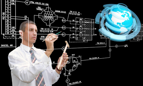 工程设计通信计算机技术。工业工程连接