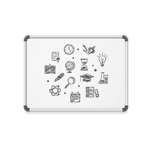 矢量白板概念图标照片