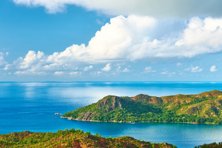 美丽的风景，在塞舌尔