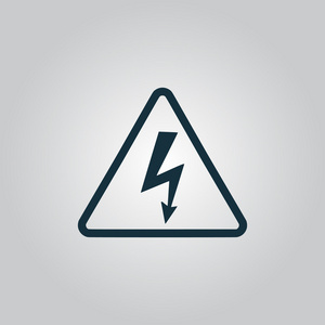 在洋红色背景的白色图标闪电, 闪电, 平面和 th 的矢量图解寒冷天气的