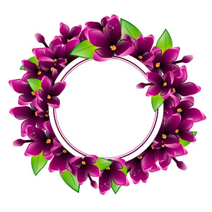 紫丁香花轮架