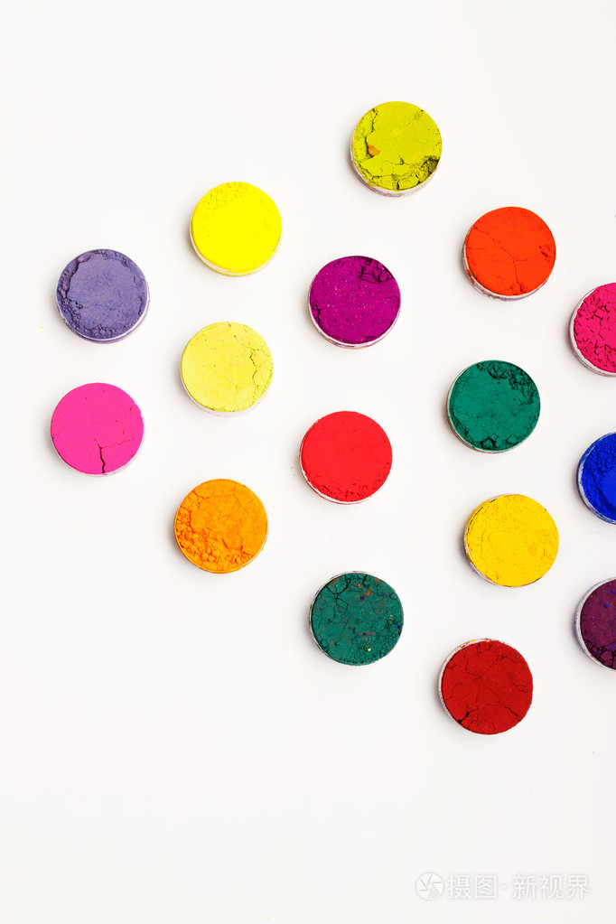 五颜六色的印度染料