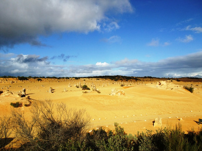 石峰在 Nambung 国家公园