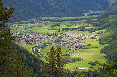 奥地利蒂罗尔奥茨塔尔山村