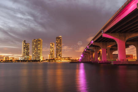 迈阿密城市夜景