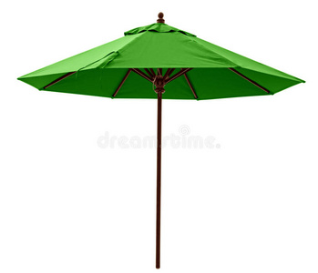 绿色沙滩伞