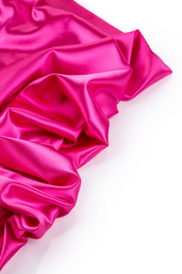 粉红色丝绸窗帘